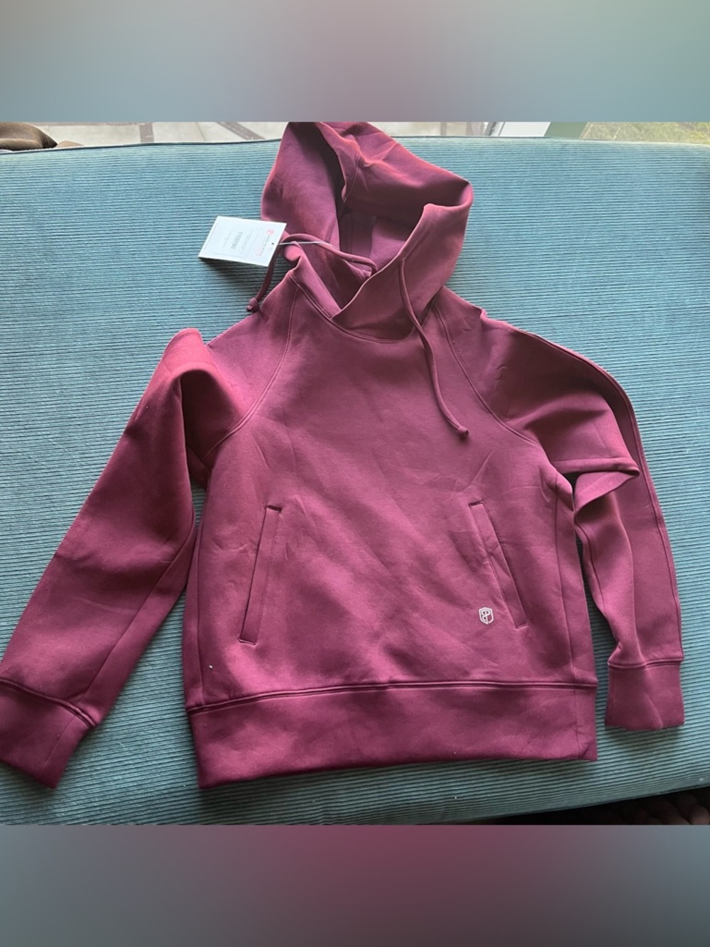 NWT Born Primitive In Your Elements Hoodie Top S Athleisure Casual Coral Garnet